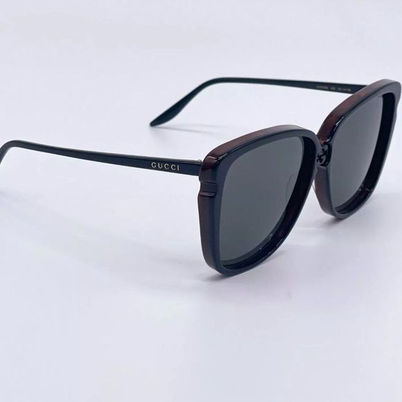Sale! New Gucci Women\'s 63mm Black and Brown Sunglasses!